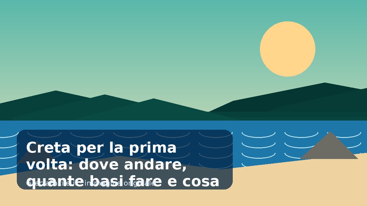 Creta per la prima volta: dove andare, quante basi fare e cosa non sottovalutare