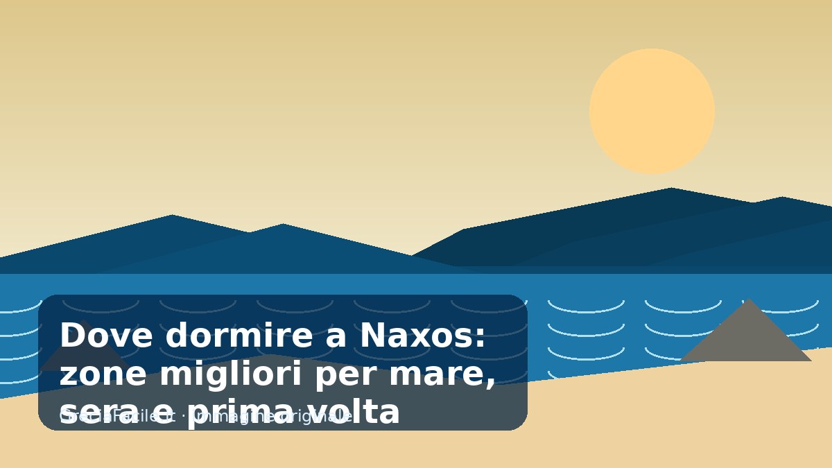 Dove dormire a Naxos: zone migliori per mare, sera e prima volta