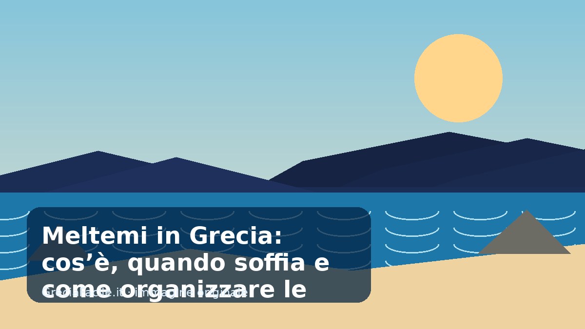 Meltemi in Grecia: cos’è, quando soffia e come organizzare le giornate al mare