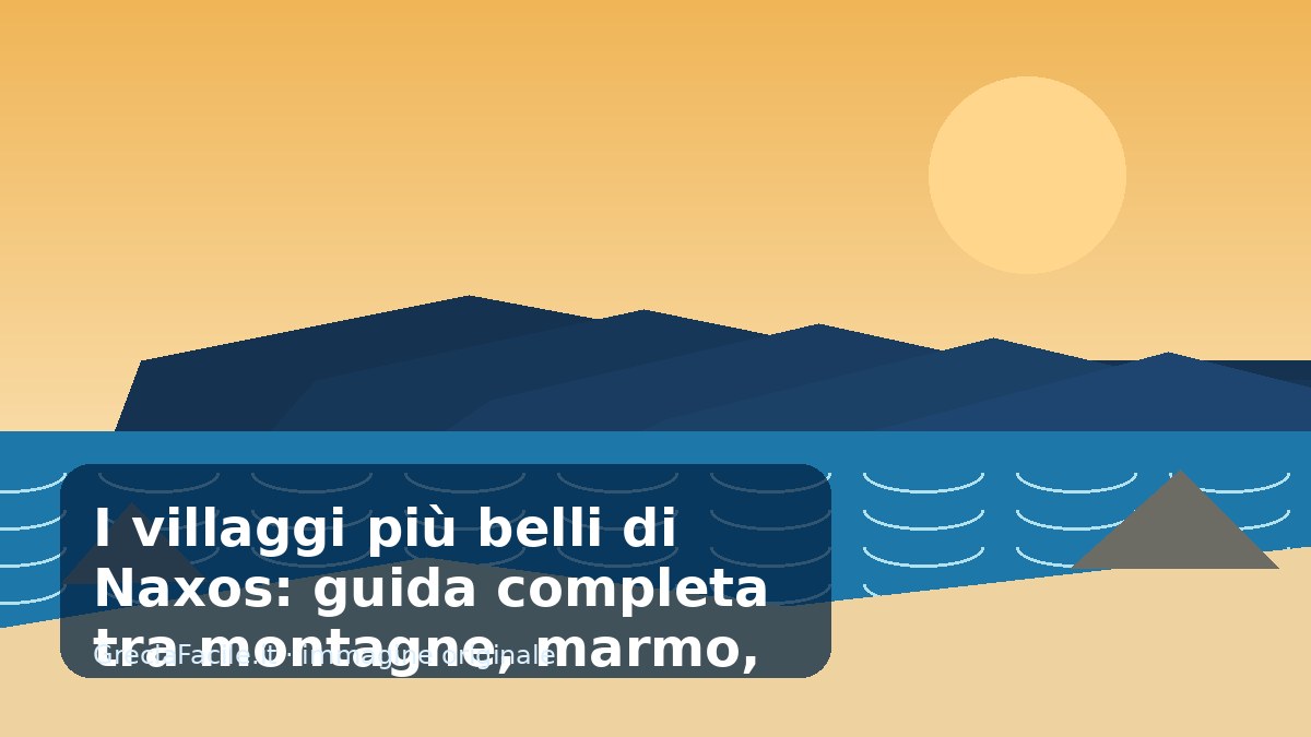 I villaggi più belli di Naxos: guida completa tra montagne, marmo, ulivi e Grecia autentica