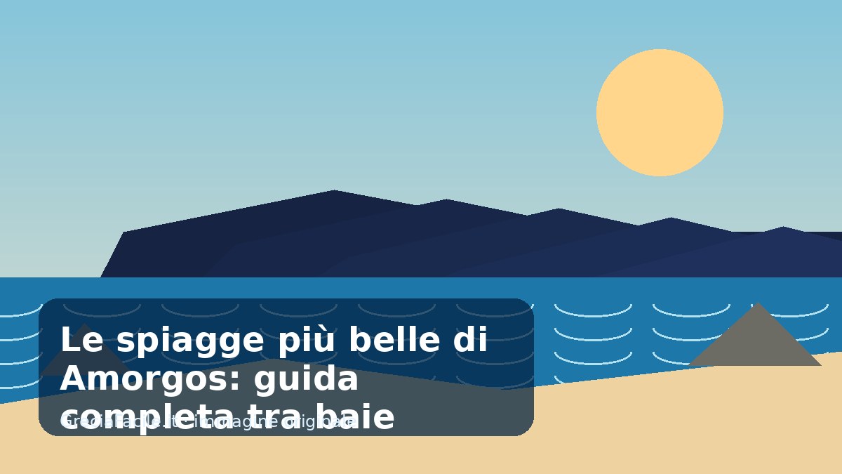 Le spiagge più belle di Amorgos: guida completa tra baie selvagge, trekking e mare irreale