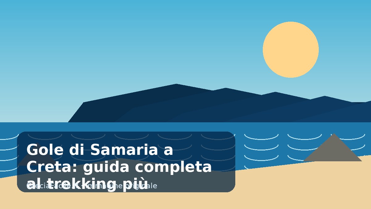 Gole di Samaria a Creta: guida completa al trekking più spettacolare dell’isola