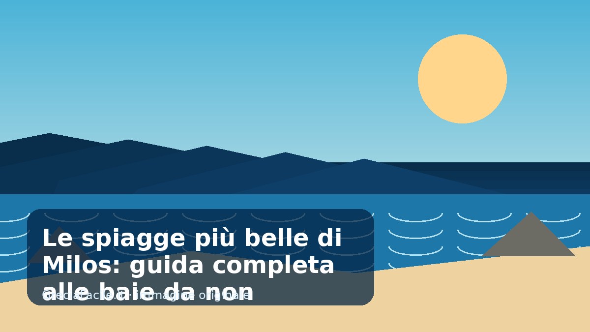 Le spiagge più belle di Milos: guida completa alle baie da non perdere