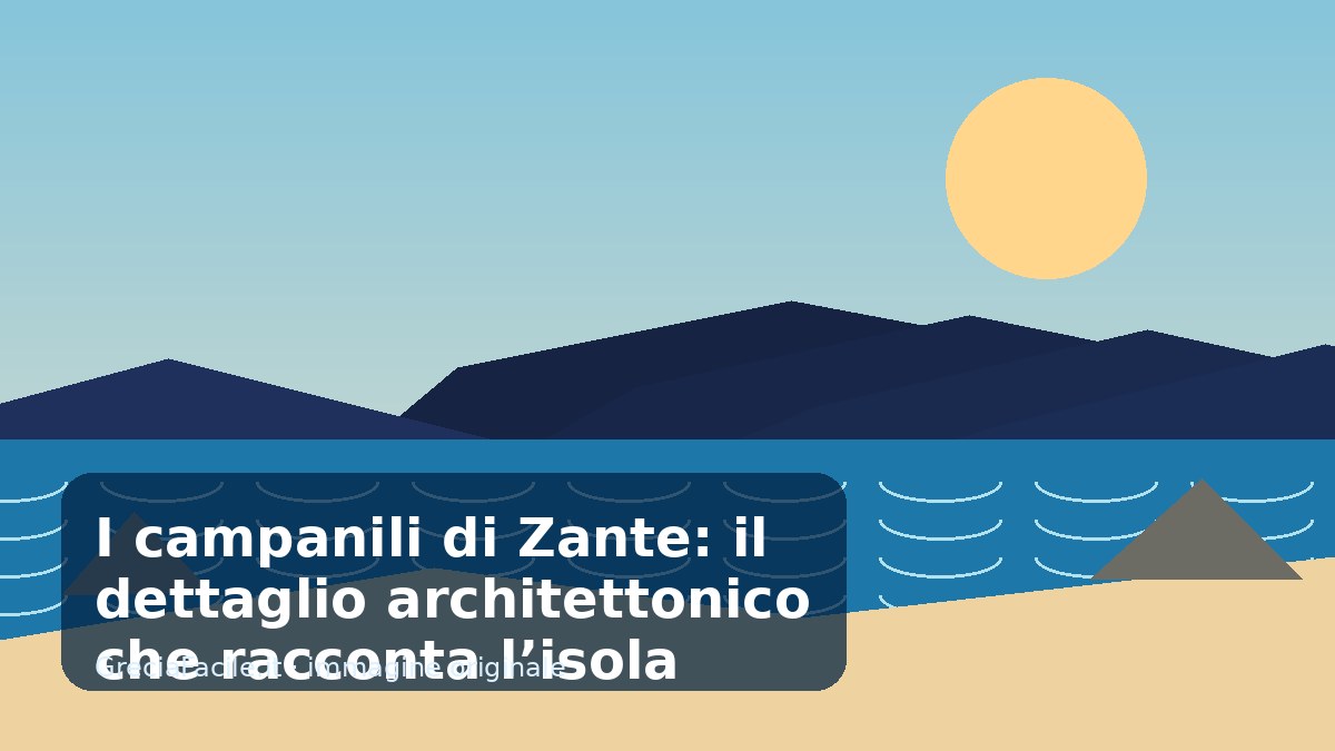 I campanili di Zante: il dettaglio architettonico che racconta l’isola