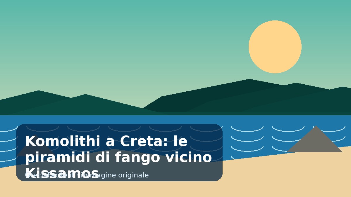Komolithi a Creta: le piramidi di fango vicino Kissamos