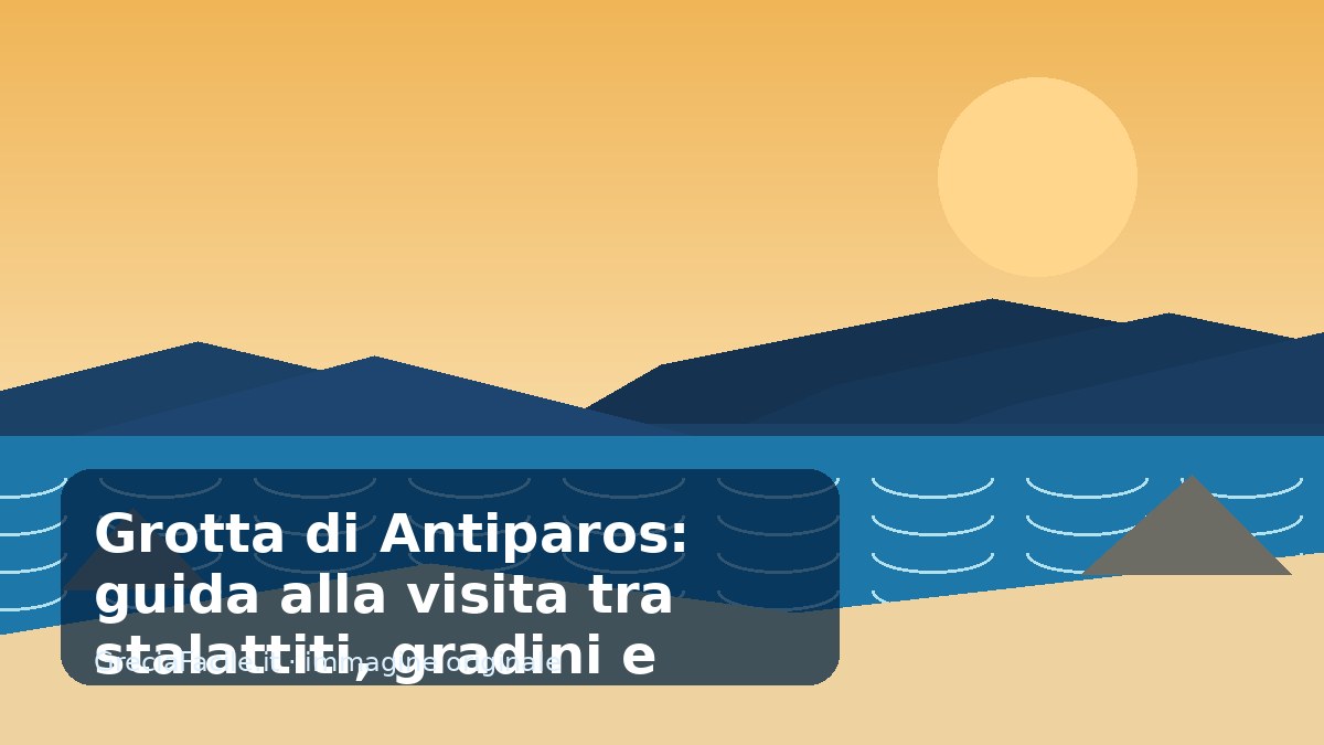 Grotta di Antiparos: guida alla visita tra stalattiti, gradini e storia