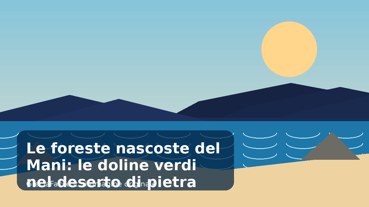 Le foreste nascoste del Mani: le doline verdi nel deserto di pietra