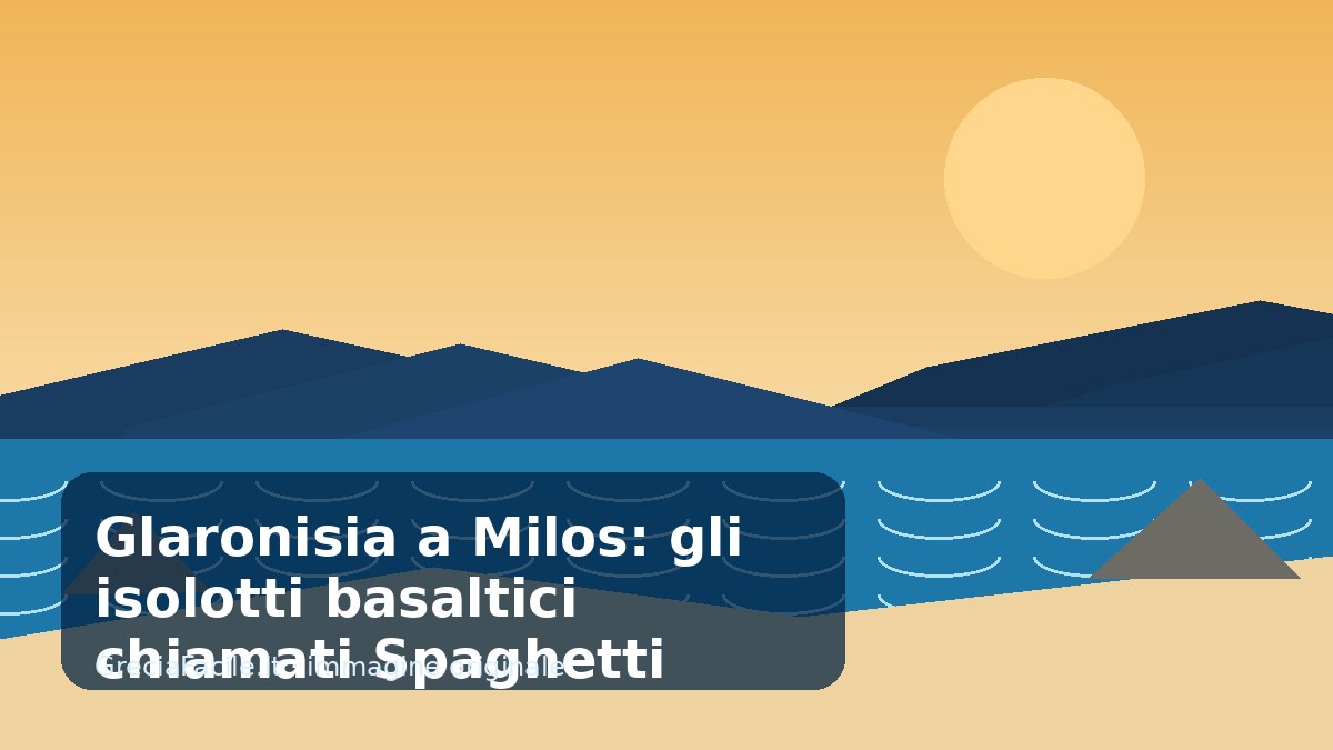 Glaronisia a Milos: gli isolotti basaltici chiamati Spaghetti Islands