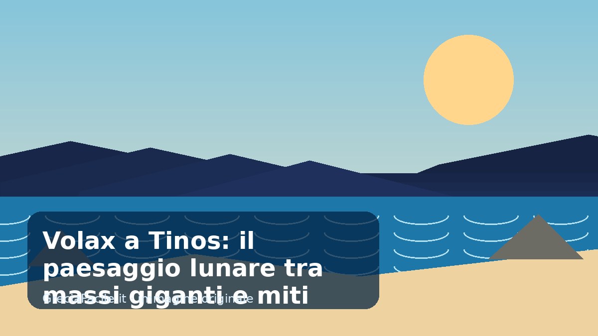 Volax a Tinos: il paesaggio lunare tra massi giganti e miti greci
