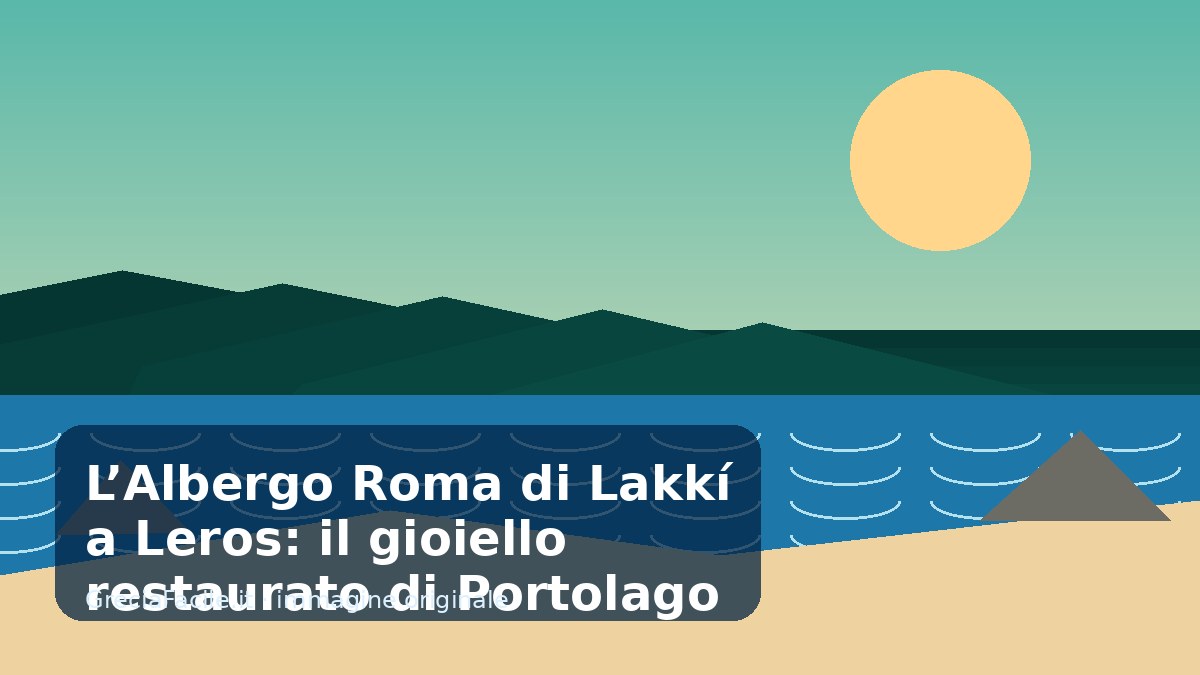 L’Albergo Roma di Lakkí a Leros: il gioiello restaurato di Portolago