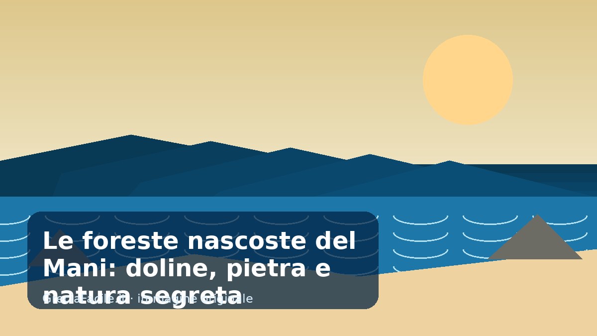 Le foreste nascoste del Mani: doline, pietra e natura segreta