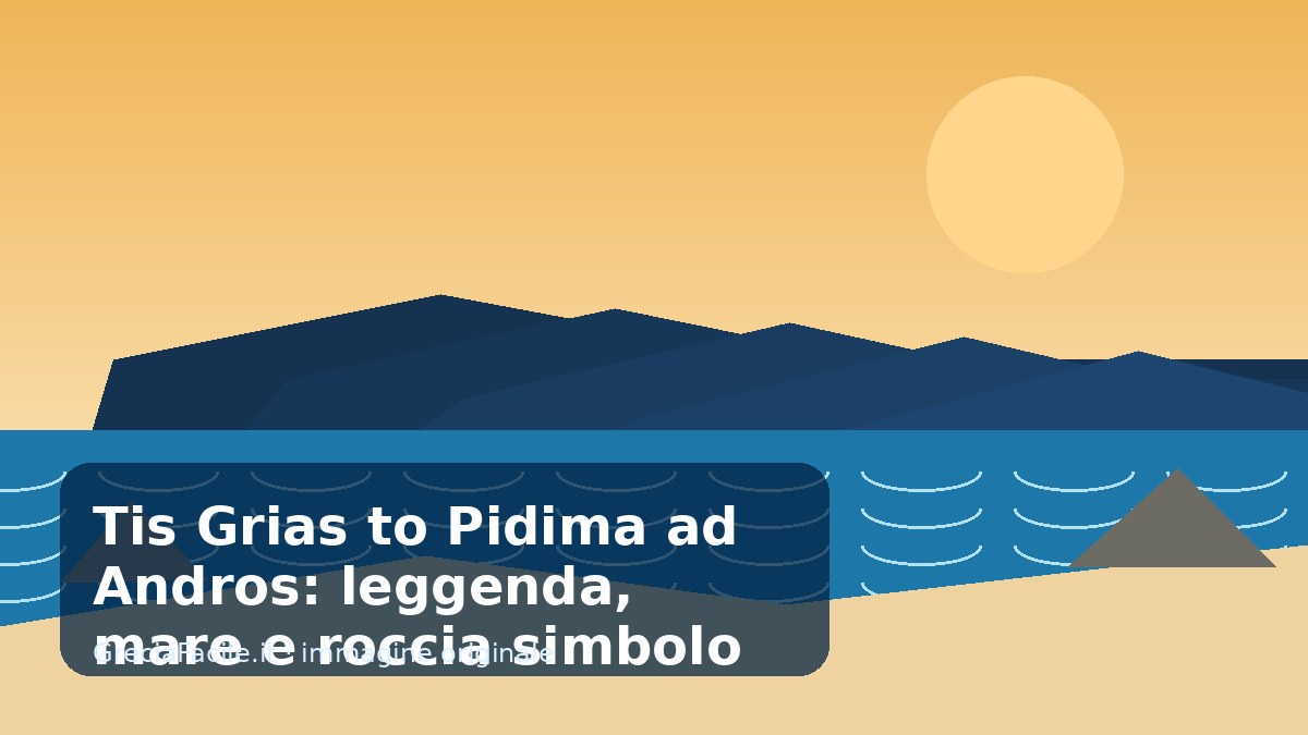 Tis Grias to Pidima ad Andros: leggenda, mare e roccia simbolo dell’isola
