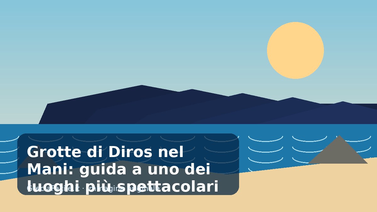 Grotte di Diros nel Mani: guida a uno dei luoghi più spettacolari del Peloponneso