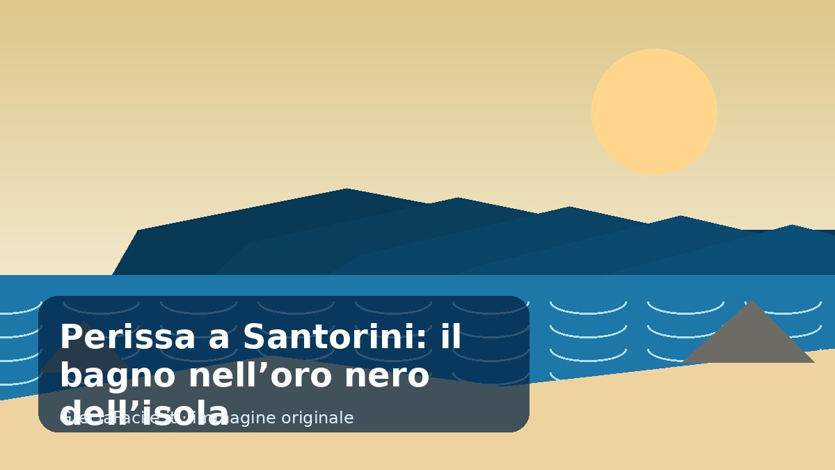 Perissa a Santorini: il bagno nell’oro nero dell’isola