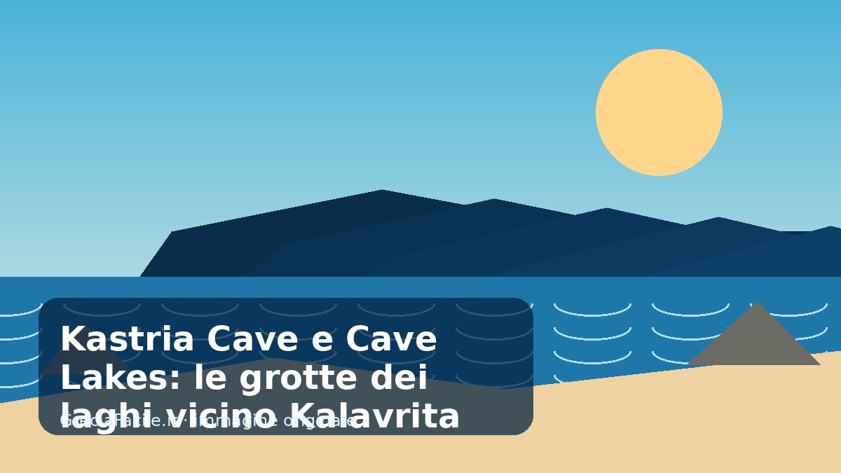 Kastria Cave e Cave Lakes: le grotte dei laghi vicino Kalavrita