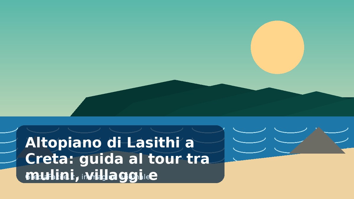 Altopiano di Lasithi a Creta: guida al tour tra mulini, villaggi e montagne