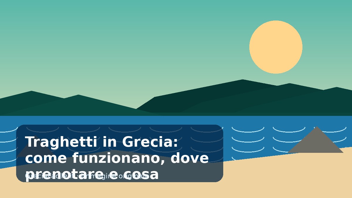 Traghetti in Grecia: come funzionano, dove prenotare e cosa sapere prima di partire